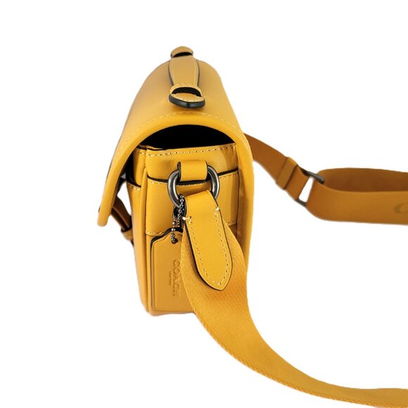 Coach CBH56 Racer Crossbody Calf Leather C Webbing Sport Strap Buttercup - Picture 3 of 9